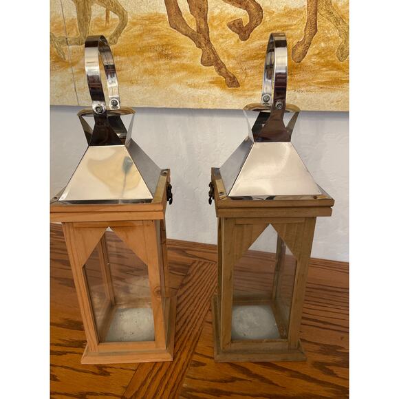 Set of two vintage pier, one lanterns candleholders - Picture 4 of 7